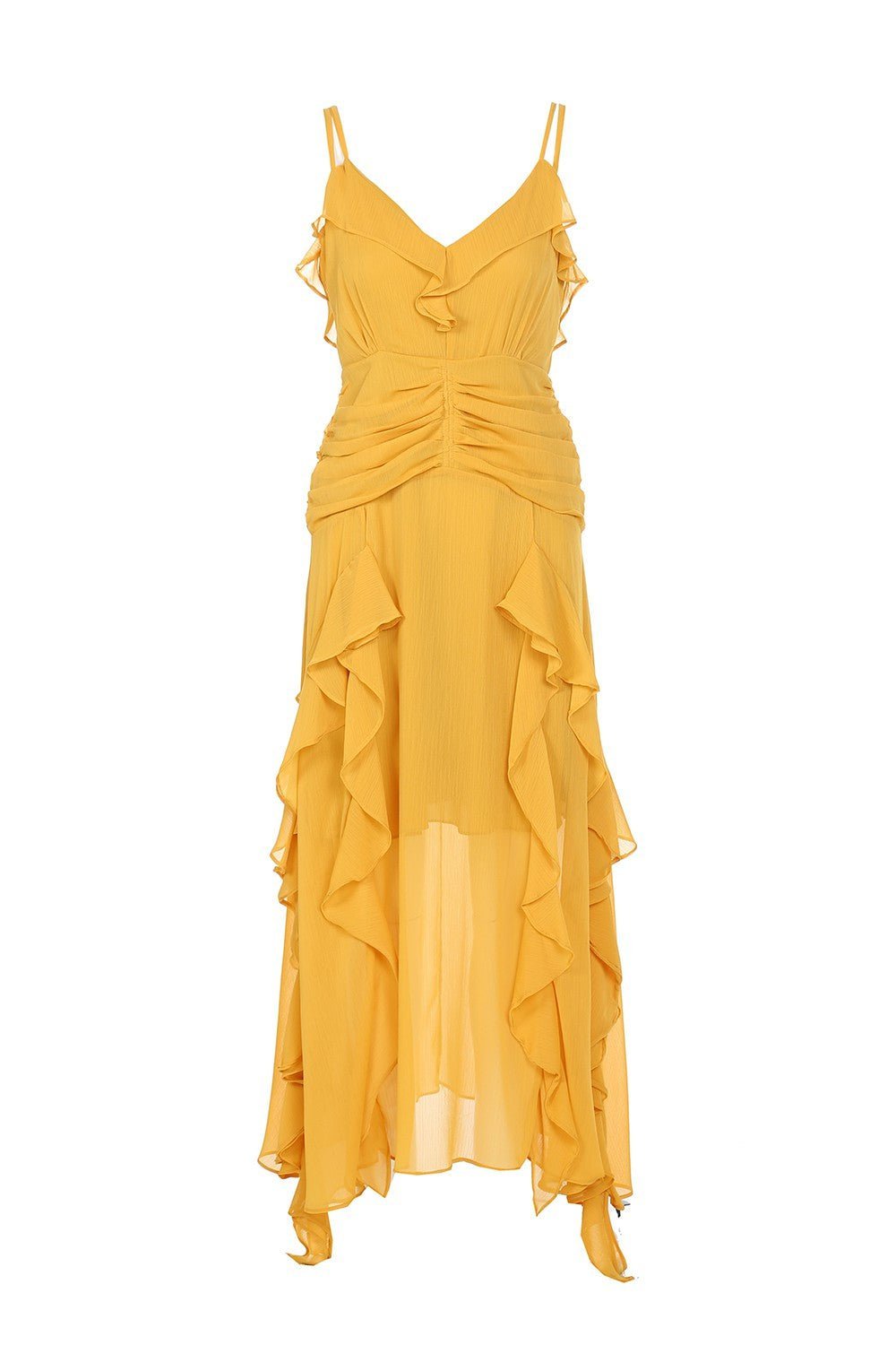 Berenice - amarillo - Lend the Trend renta de vestidos mexico