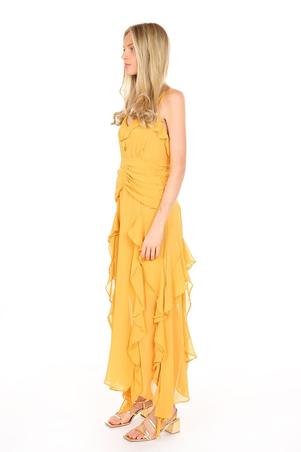 Berenice - amarillo venta - Lend the Trend renta de vestidos mexico