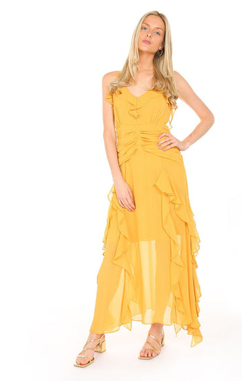 Berenice - amarillo venta - Lend the Trend renta de vestidos mexico