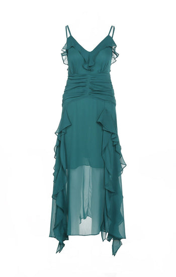 Berenice - verde - Lend the Trend renta de vestidos mexico