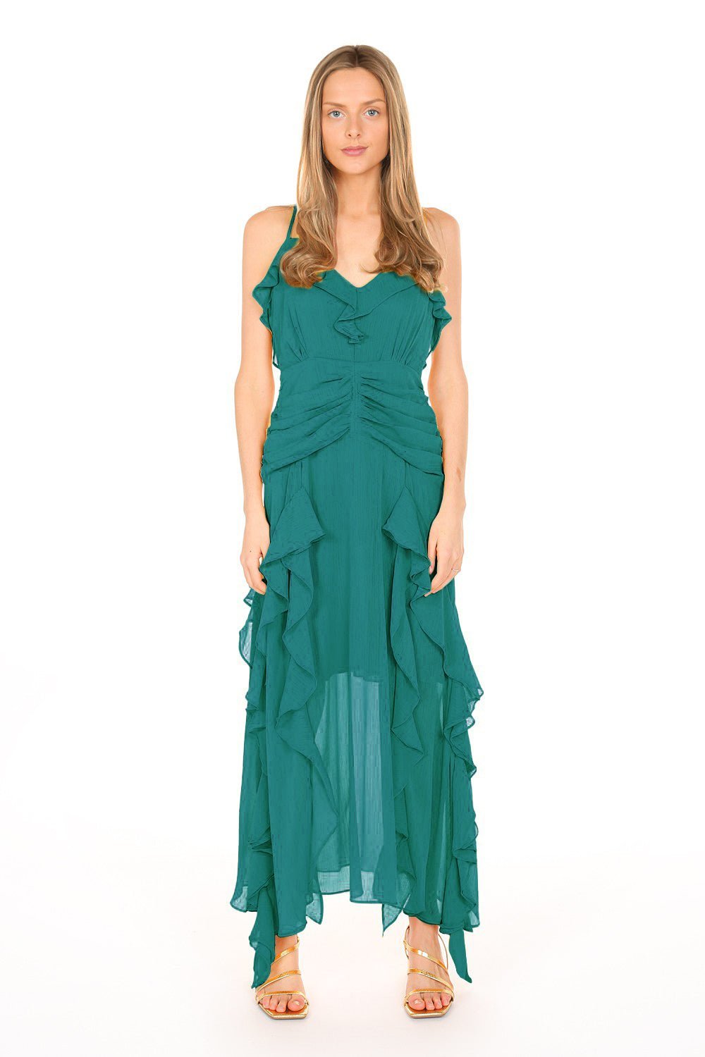 Berenice - verde venta - Lend the Trend renta de vestidos mexico