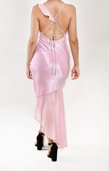 Brisa - vestido rosa - Lend the Trend renta de vestidos mexico