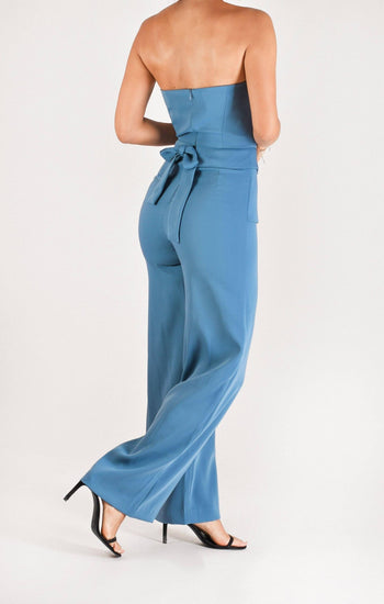 Cara - jumpsuit azul - Lend the Trend renta de vestidos mexico