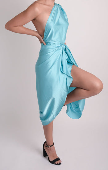 Celine - azul - Lend the Trend renta de vestidos mexico