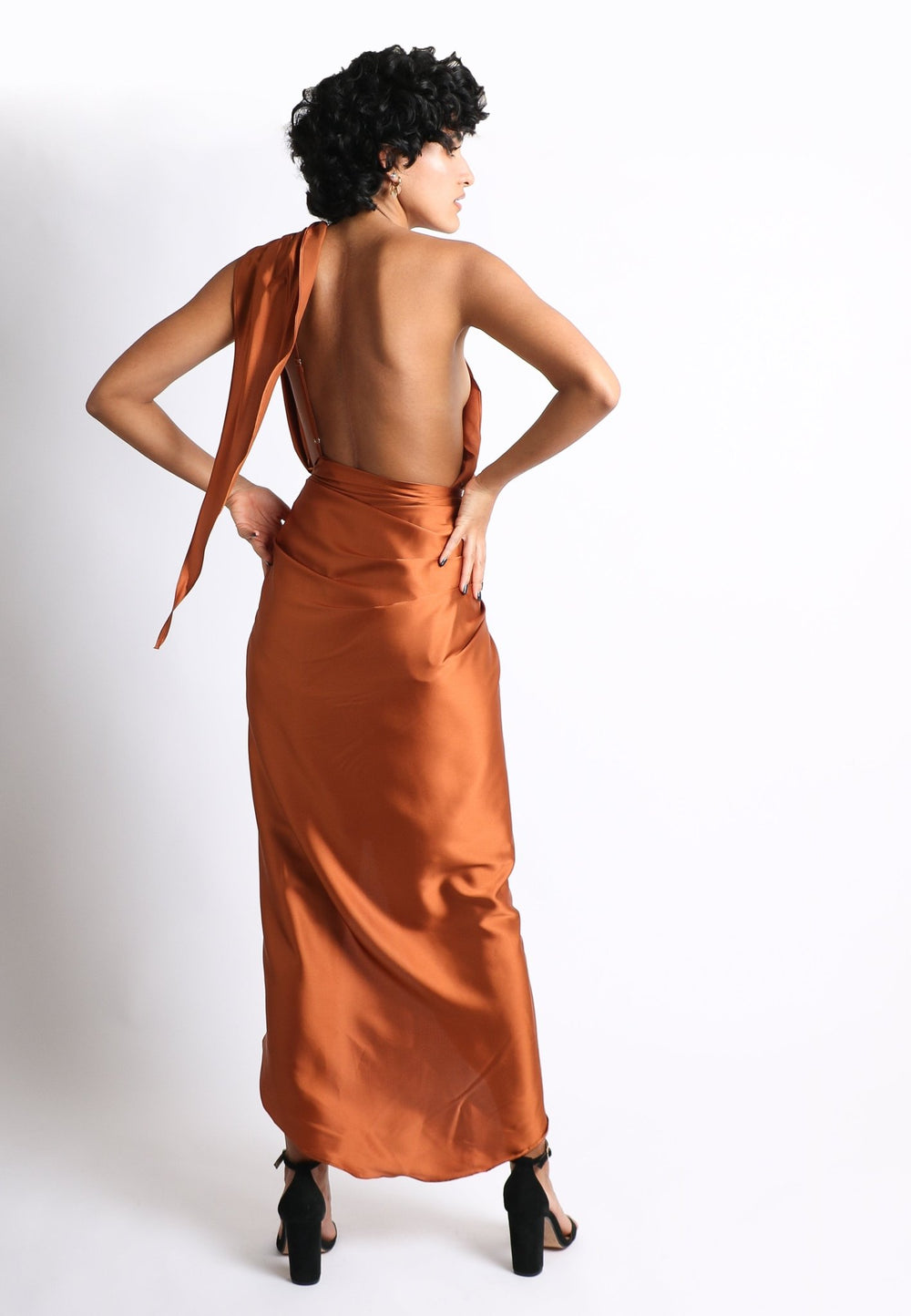 Celine - terracota - Lend the Trend renta de vestidos mexico