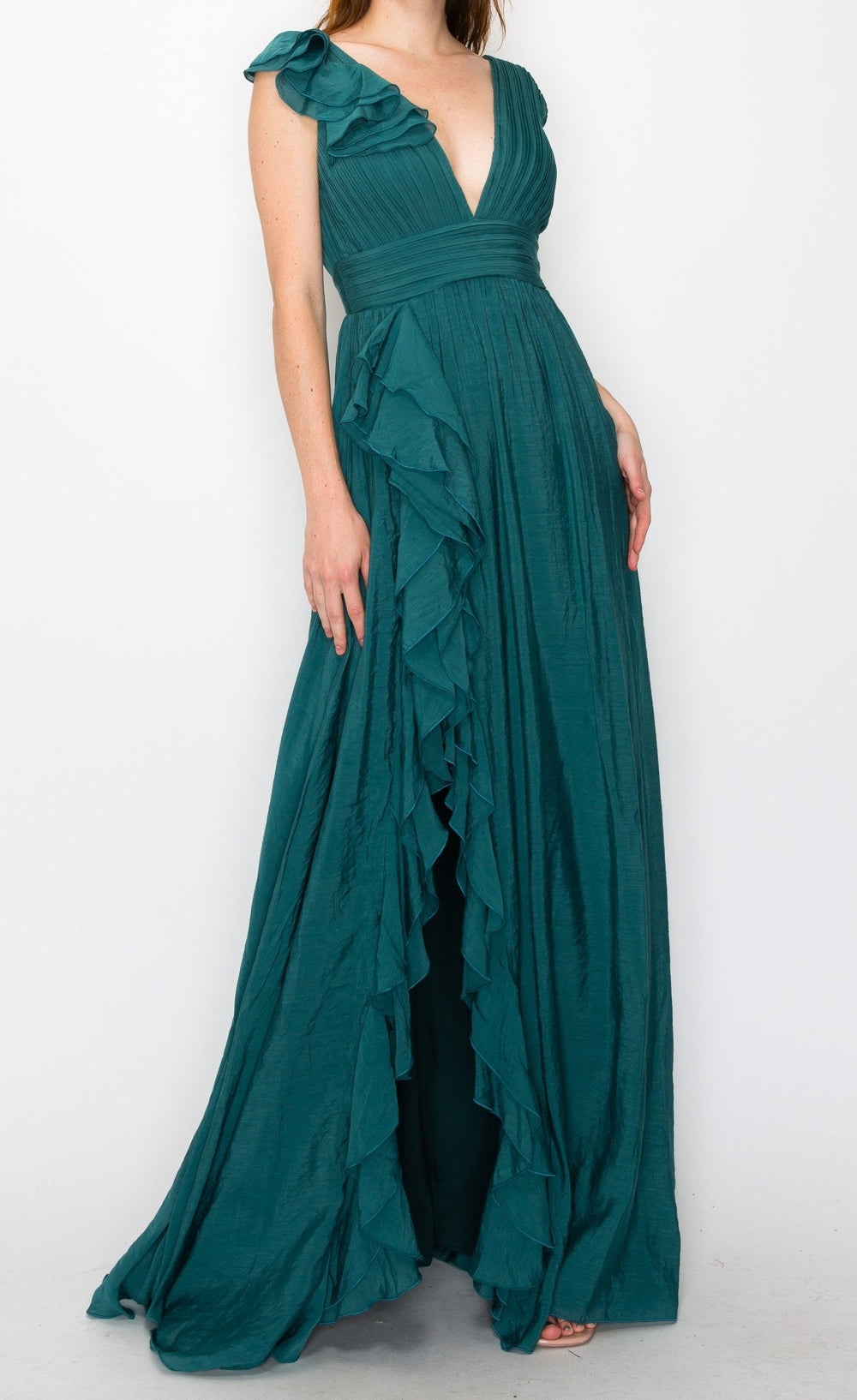 Dorota - verde - Lend the Trend renta de vestidos mexico