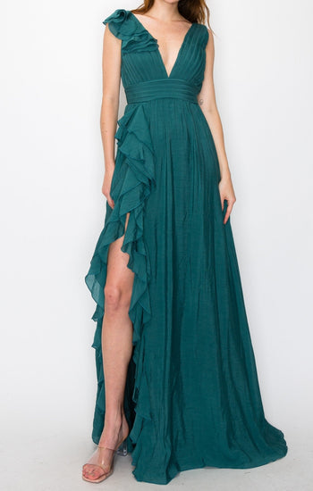 Dorota - verde venta - Lend the Trend renta de vestidos mexico