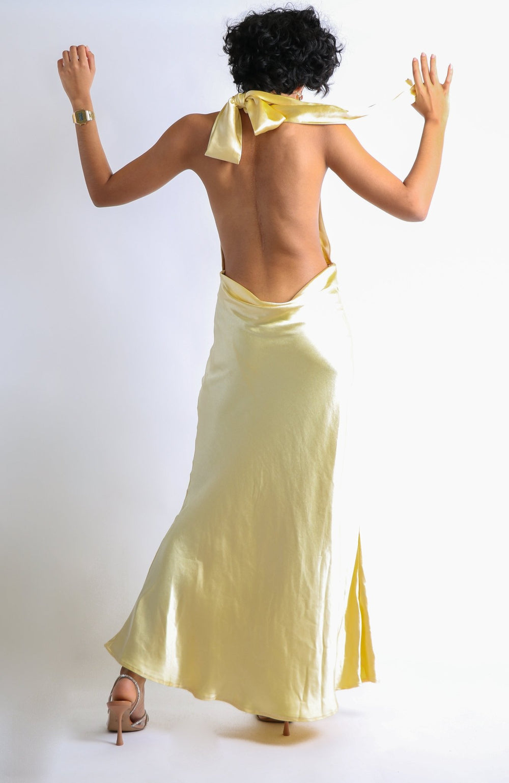 Elga - amarillo - Lend the Trend renta de vestidos mexico