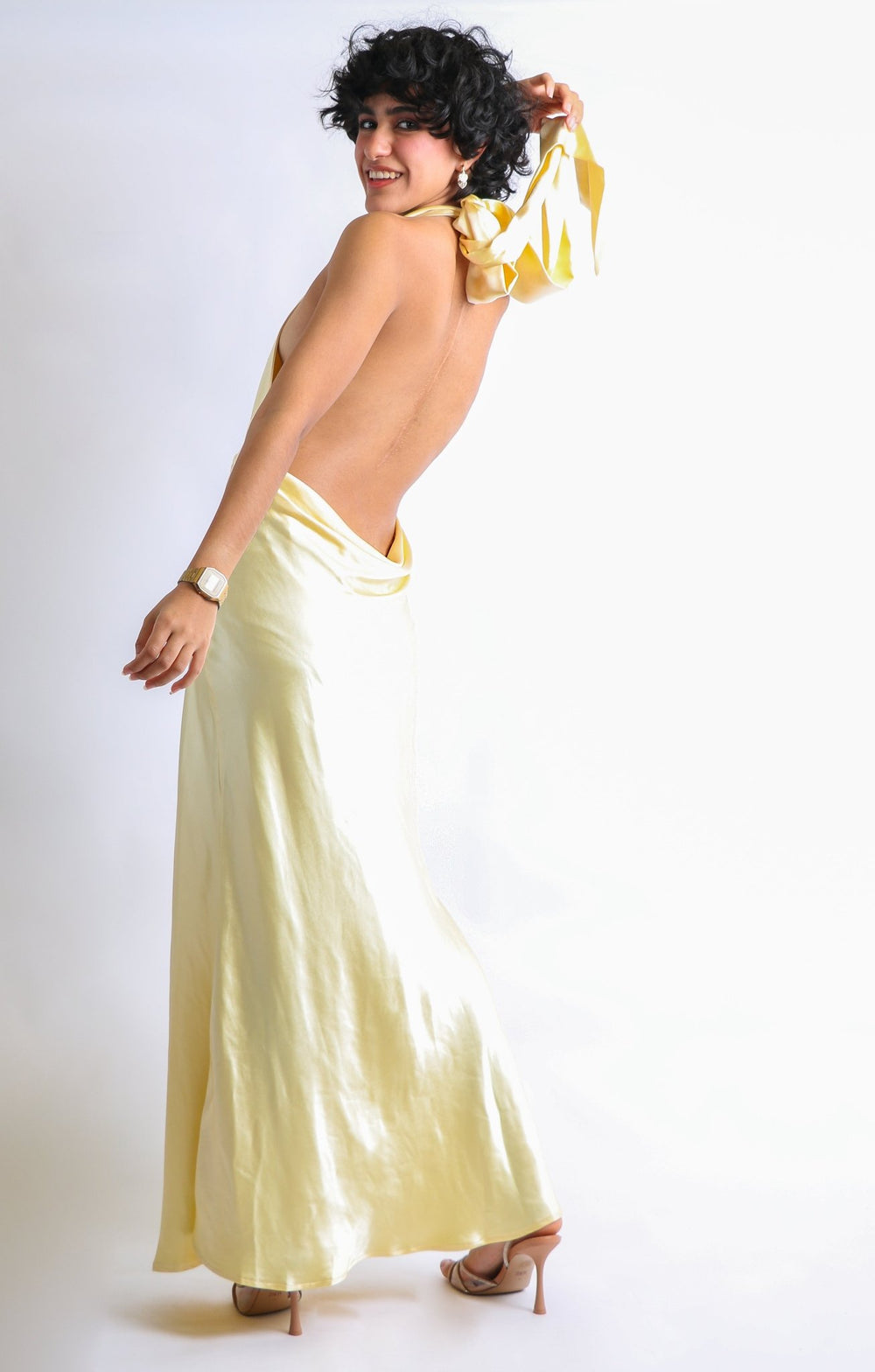 Elga - amarillo - Lend the Trend renta de vestidos mexico