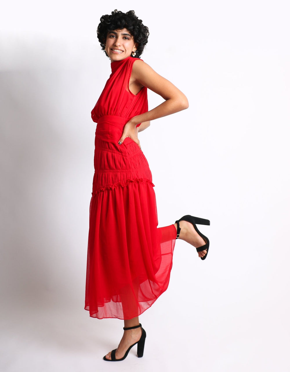Elvira - rojo - Lend the Trend renta de vestidos mexico