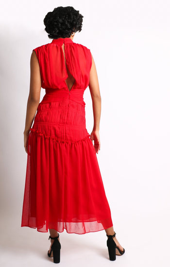 Elvira - rojo venta - Lend the Trend renta de vestidos mexico