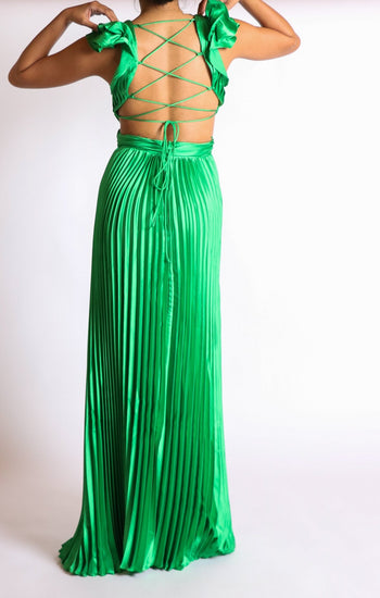 Emilia - verde - Lend the Trend renta de vestidos mexico