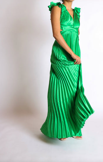 Emilia - verde venta - Lend the Trend renta de vestidos mexico