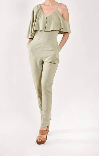 Emma - jumpsuit verde - Lend the Trend renta de vestidos mexico