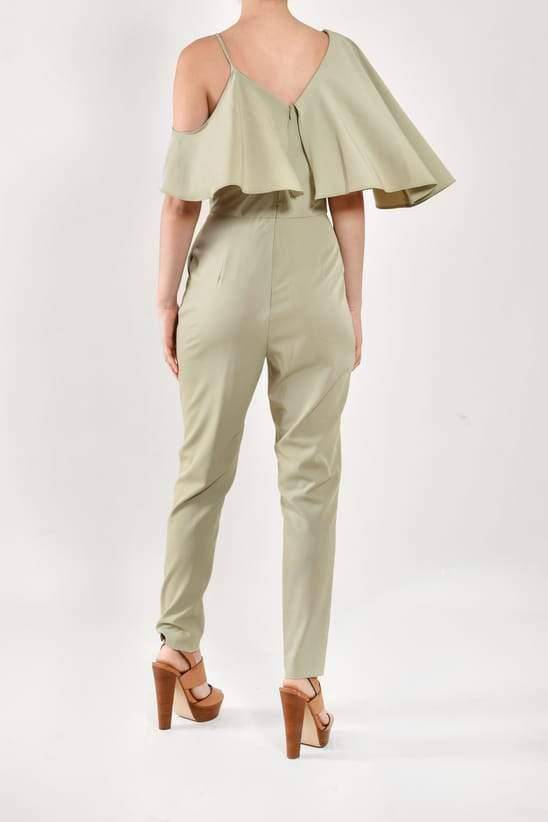 Emma - jumpsuit verde - Lend the Trend renta de vestidos mexico