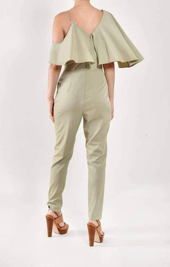 Emma - jumpsuit verde - Lend the Trend renta de vestidos mexico