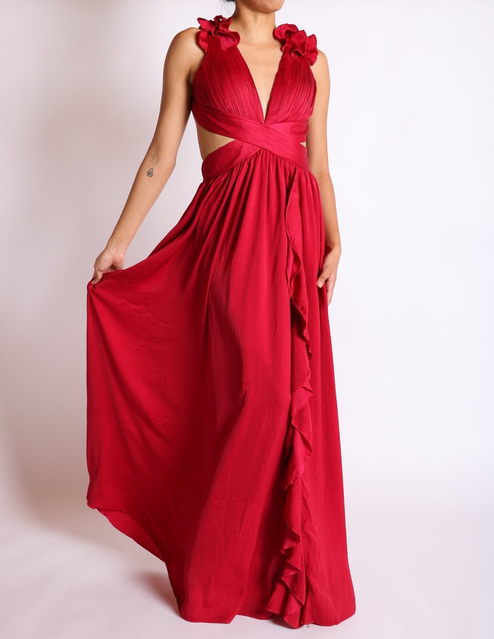 Emory - rojo venta - Lend the Trend renta de vestidos mexico