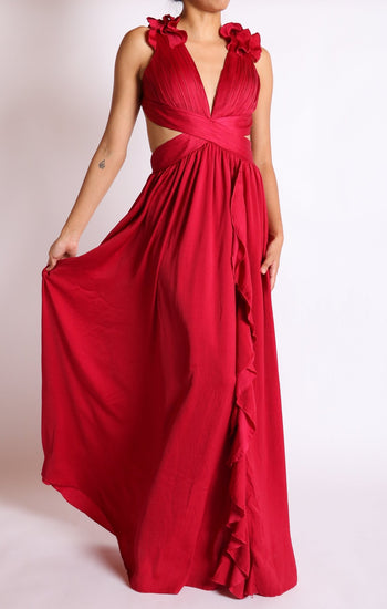 Emory - rojo venta - Lend the Trend renta de vestidos mexico