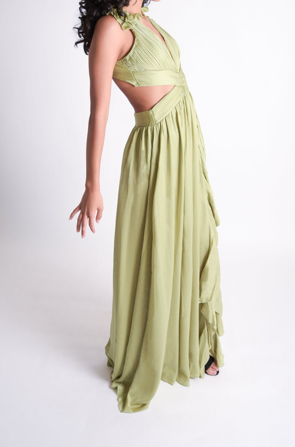Emory - verde - Lend the Trend renta de vestidos mexico
