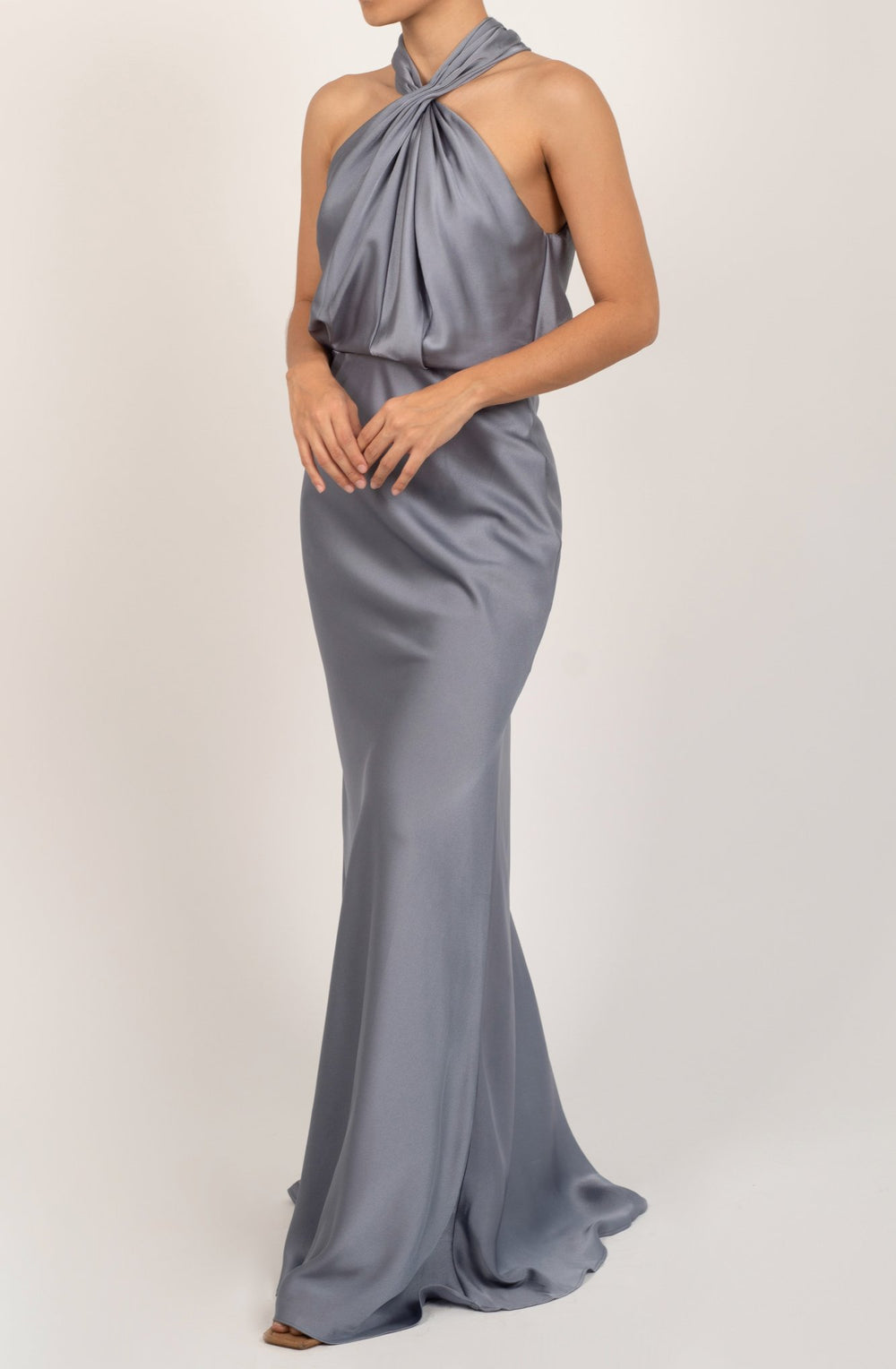 Erin - azul grisaceo - Lend the Trend renta de vestidos mexico