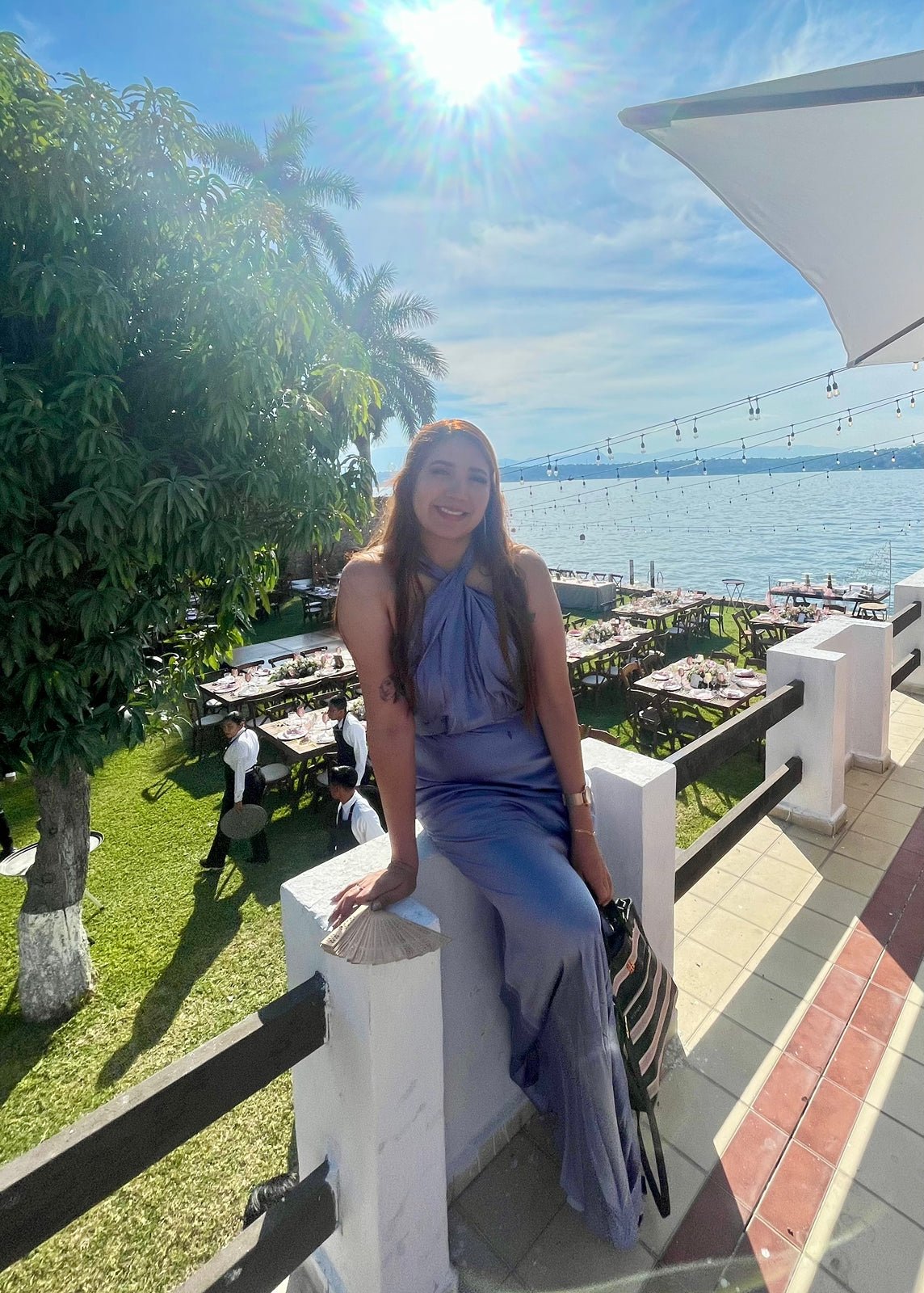 Erin - azul grisaceo venta - Lend the Trend renta de vestidos mexico