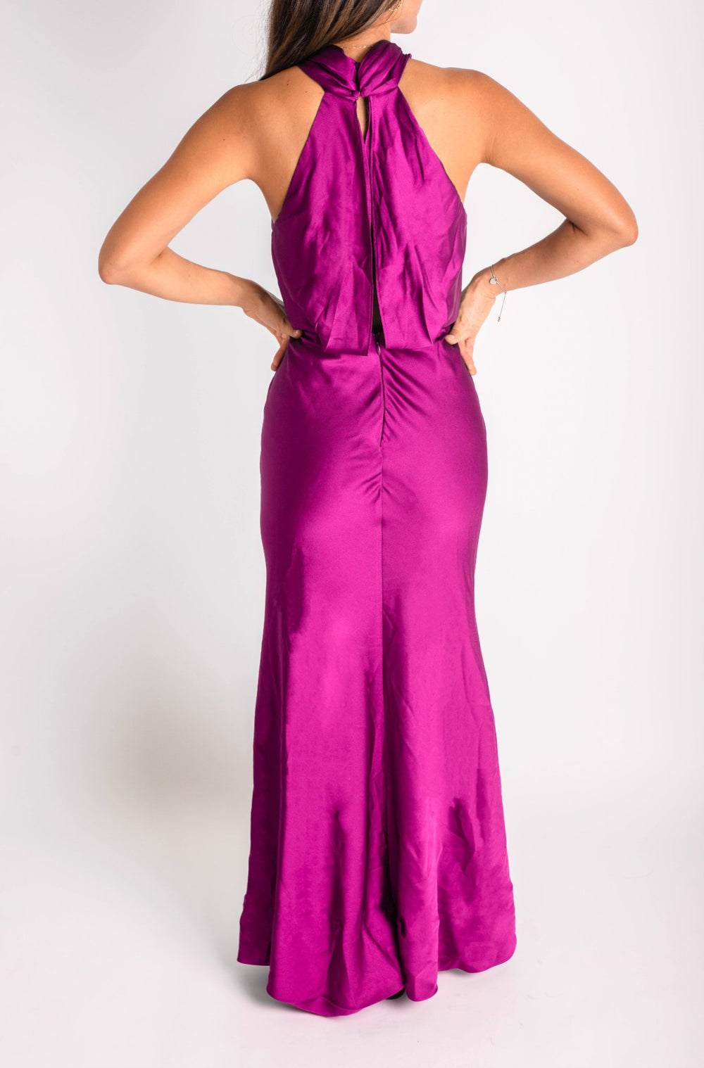 Erin - rosa fiusha - Lend the Trend renta de vestidos mexico