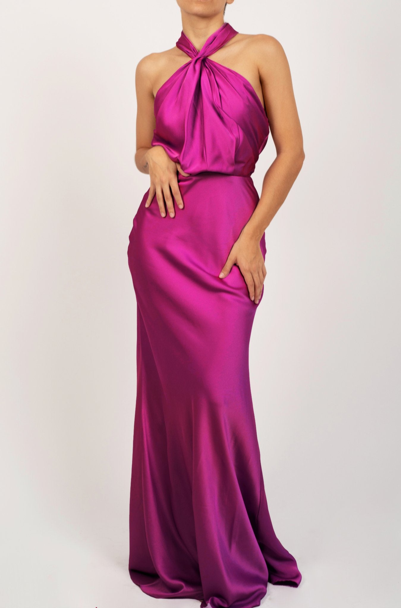Erin - rosa fiusha venta - Lend the Trend renta de vestidos mexico