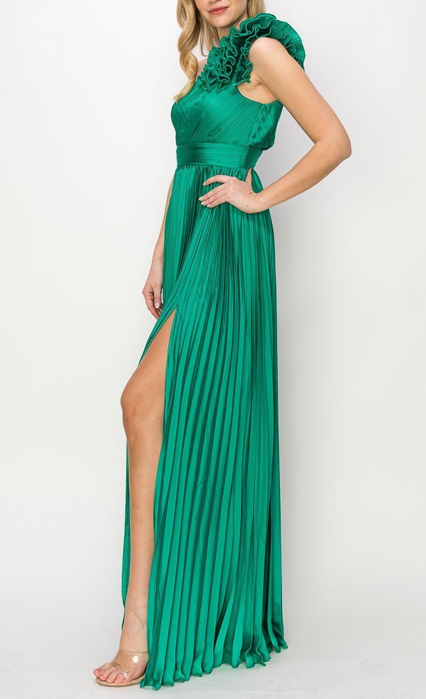 Eugenia - verde venta - Lend the Trend renta de vestidos mexico