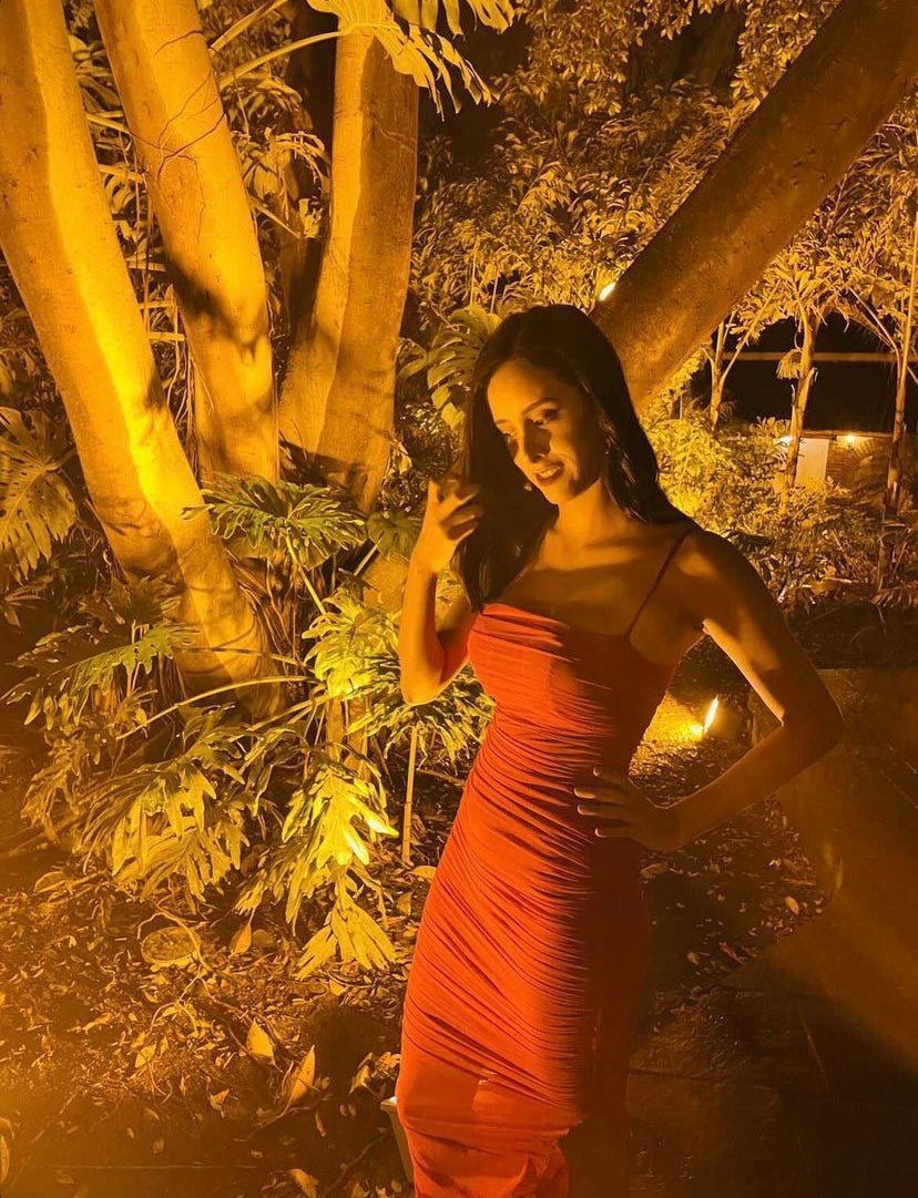 Fornarina - rojo - Lend the Trend renta de vestidos mexico