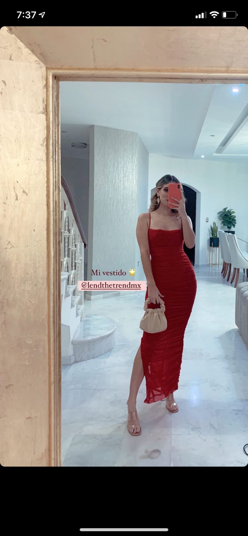 Fornarina - rojo - Lend the Trend renta de vestidos mexico