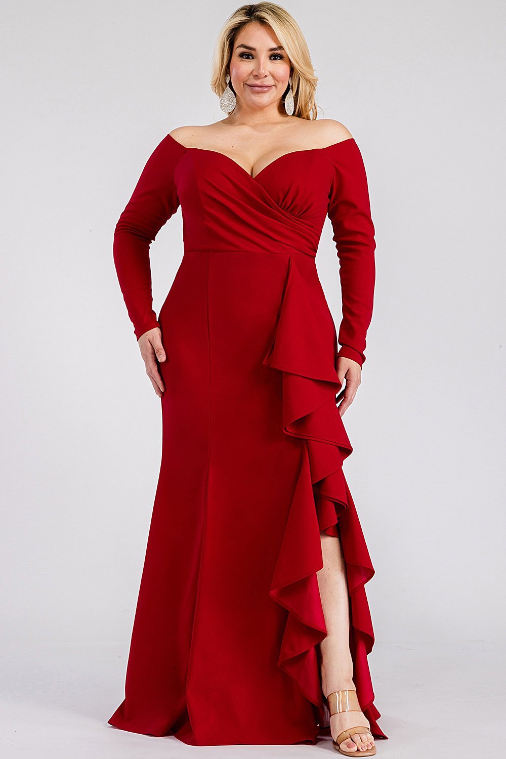 Hannia - rojo - Lend the Trend renta de vestidos mexico
