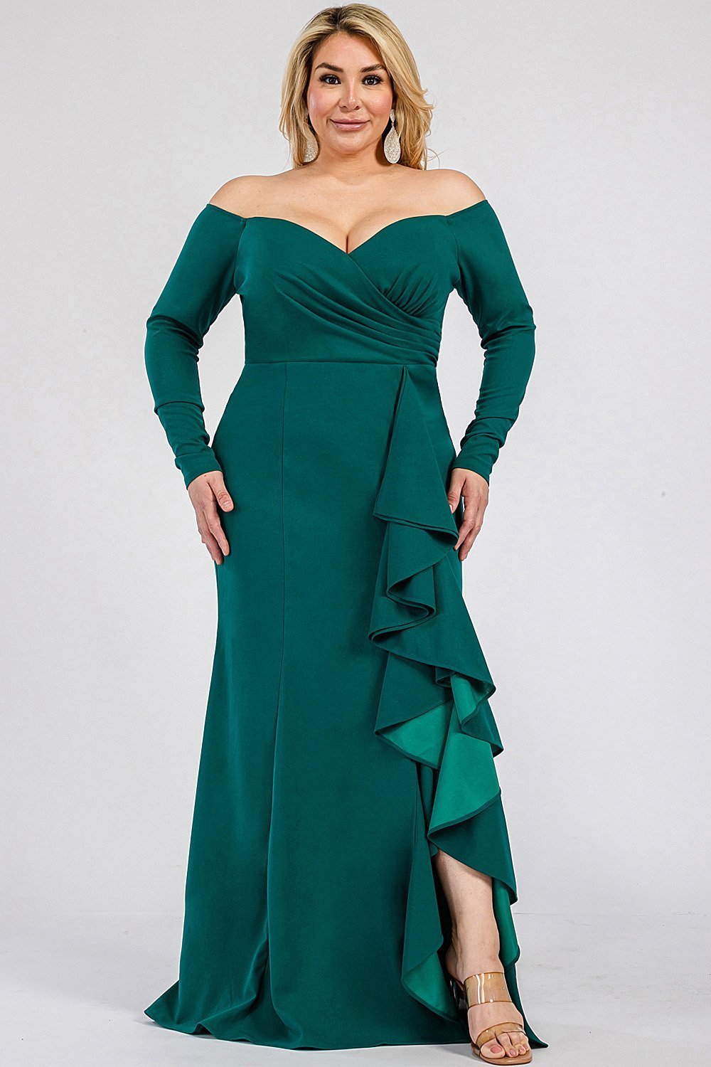 Hannia - verde - Lend the Trend renta de vestidos mexico