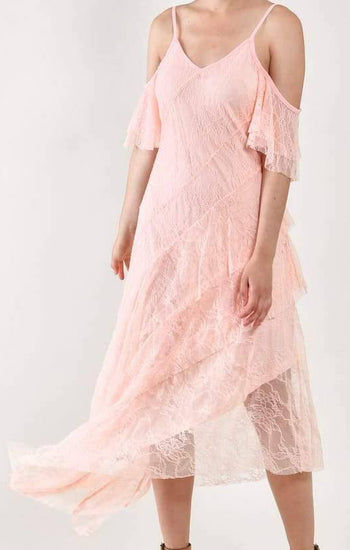 Hilda - vestido rosa - Lend the Trend renta de vestidos mexico