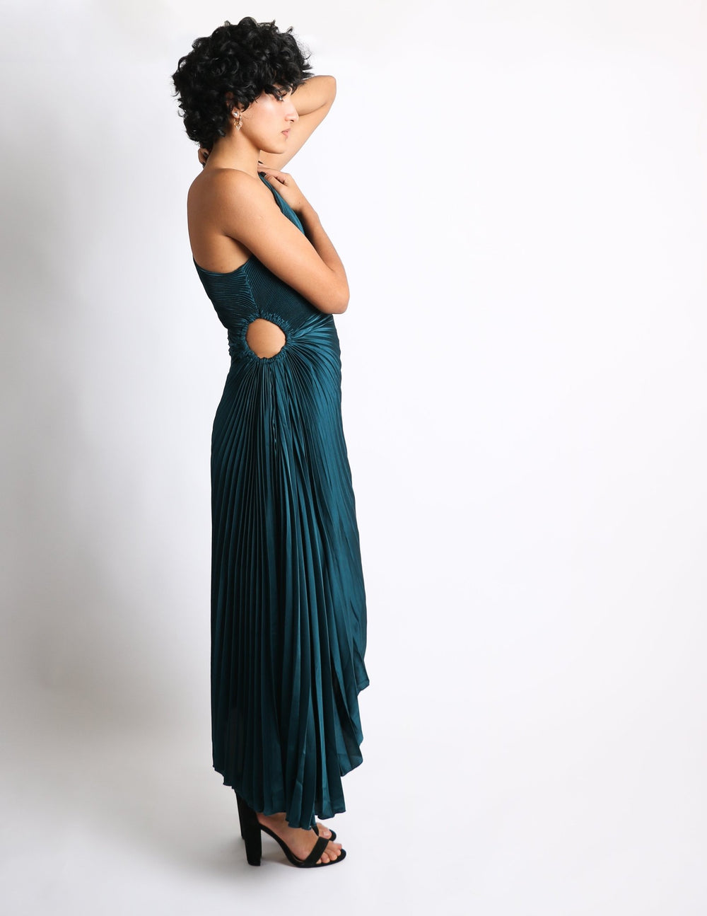 Leia - azul prusia - Lend the Trend renta de vestidos mexico