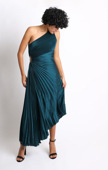Leia - azul prusia venta - Lend the Trend renta de vestidos mexico