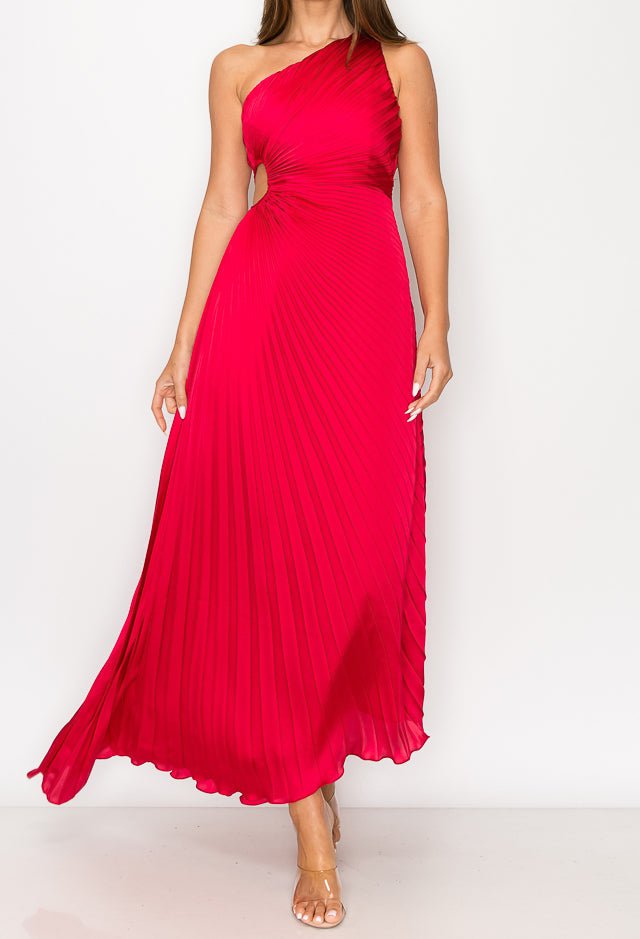 Leia - rojo venta - Lend the Trend renta de vestidos mexico