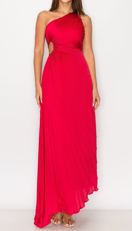 Leia - rojo venta - Lend the Trend renta de vestidos mexico