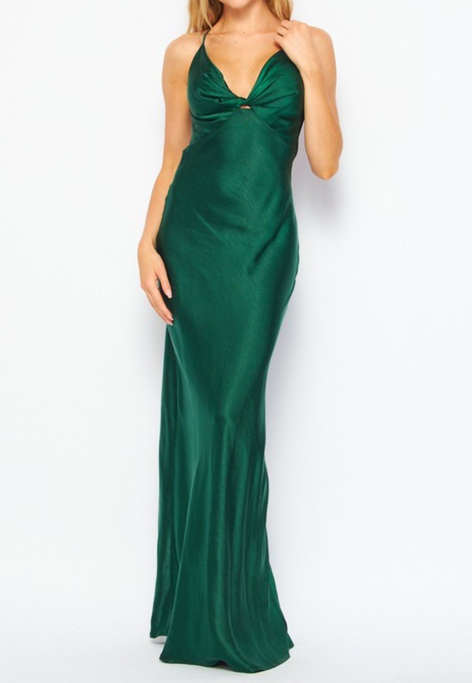 Loreta - verde - Lend the Trend renta de vestidos mexico