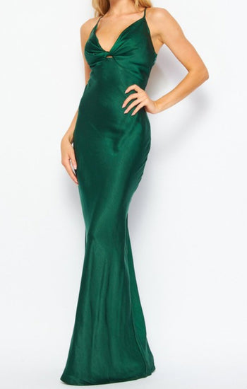 Loreta - verde venta - Lend the Trend renta de vestidos mexico