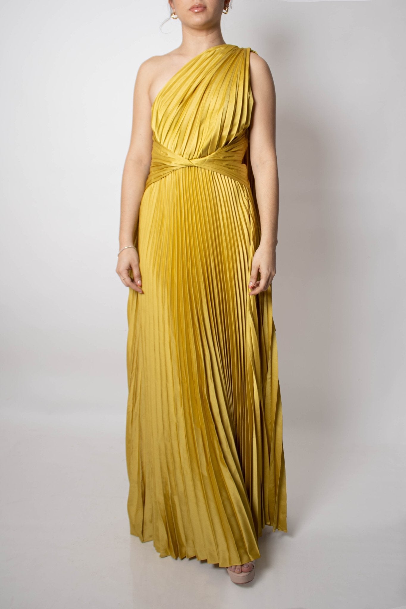 Mabela - amarillo venta - Lend the Trend renta de vestidos mexico