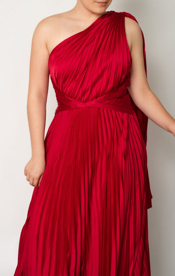 Mabela - rojo - Lend the Trend renta de vestidos mexico