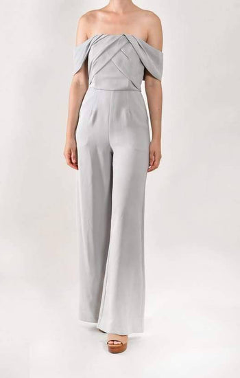 Margarita - jumpsuit gris - Lend the Trend renta de vestidos mexico