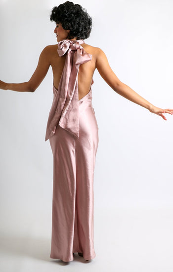 Mariela - rosa palo - Lend the Trend renta de vestidos mexico