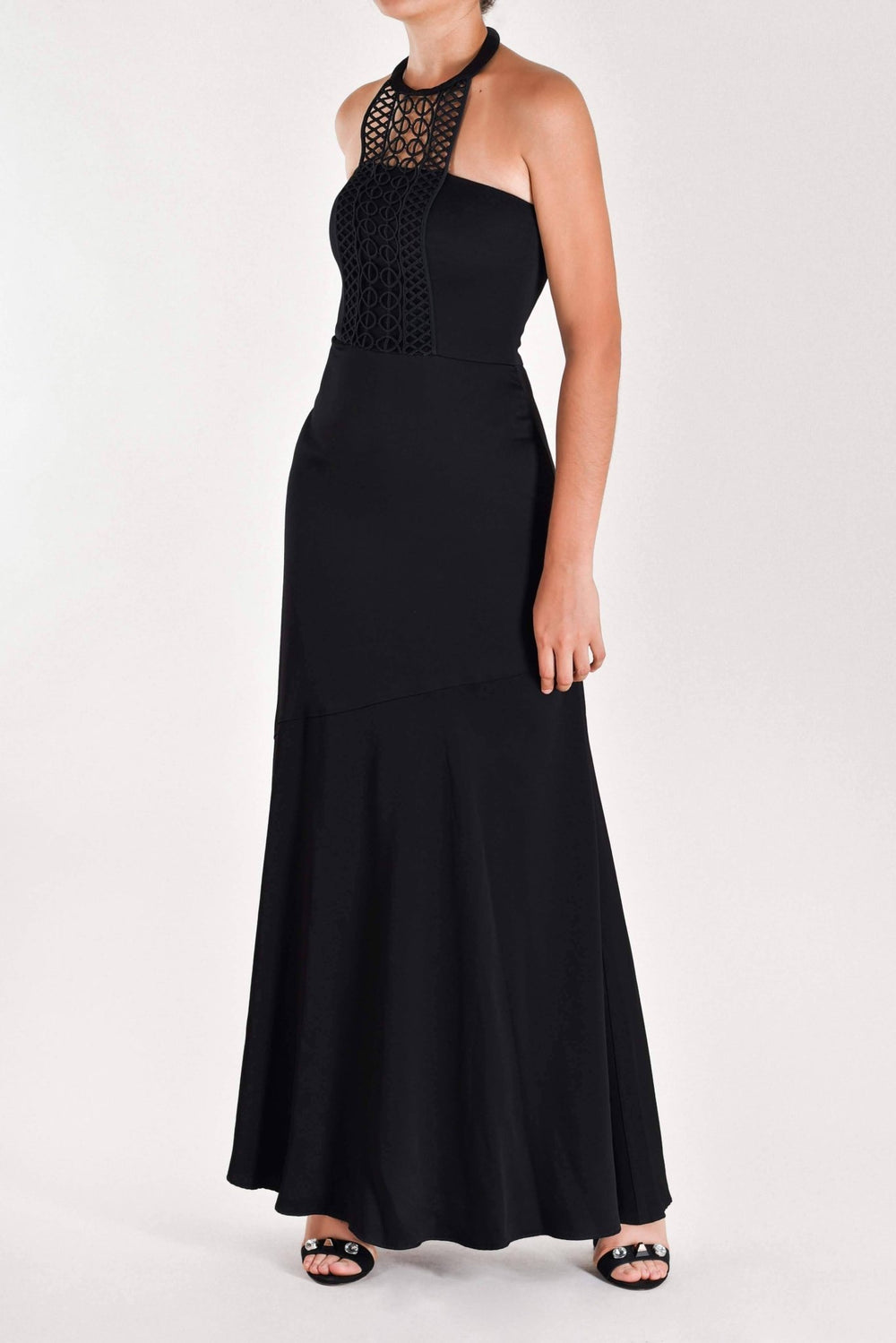 Marión - vestido negro - Lend the Trend renta de vestidos mexico
