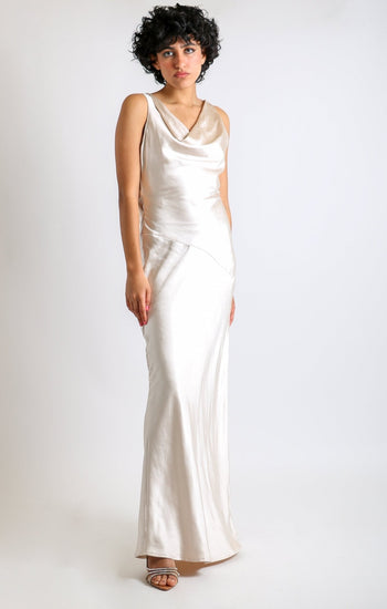 Marisa - champagne - Lend the Trend renta de vestidos mexico