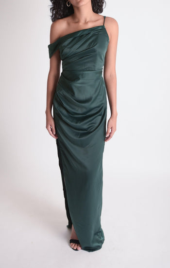 Maye - verde oscuro venta - Lend the Trend renta de vestidos mexico