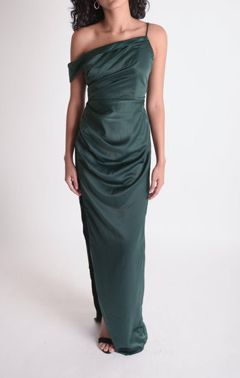 Maye - verde oscuro venta SN - Lend the Trend renta de vestidos mexico