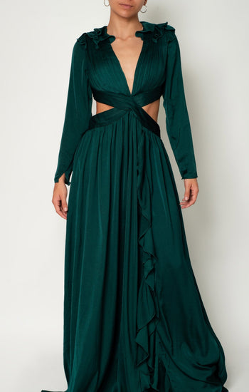 Micaela - verde - Lend the Trend renta de vestidos mexico