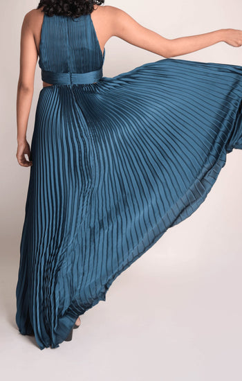 Milla - azul venta - Lend the Trend renta de vestidos mexico