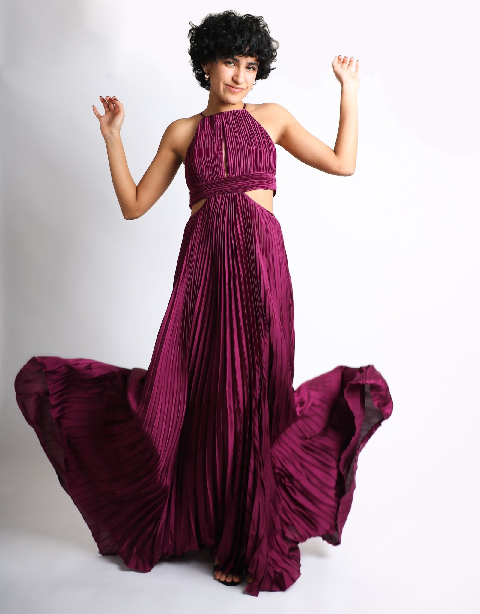 Milla - morado venta - Lend the Trend renta de vestidos mexico